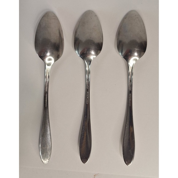 Lot Of 3 6 Inch Onieda Debonair Dinner Spoons Flatware Silverware - Picture 5 of 9